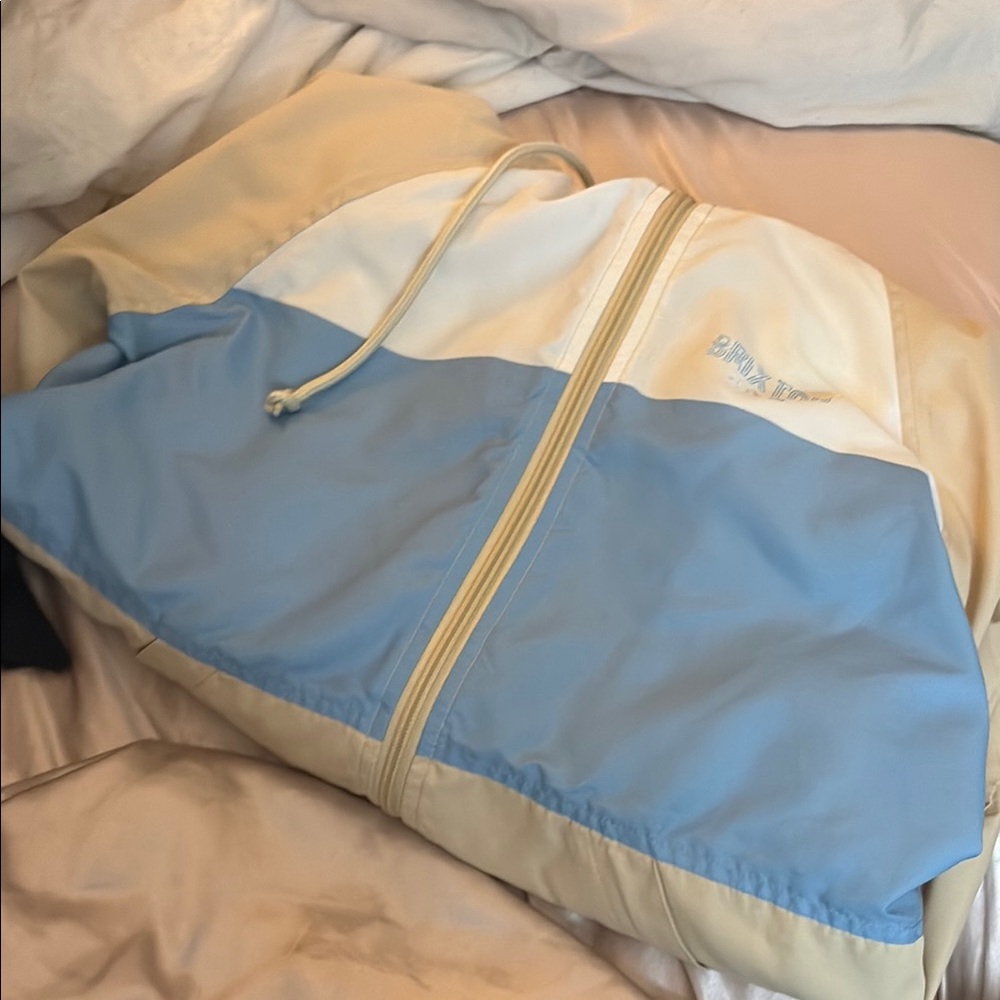 Blue and Cream Windbreaker Jacket